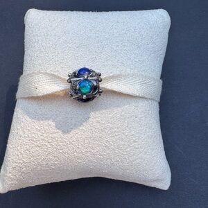 Rare Trollbeads Retired Wisdom 925 Gemstone Bead Charm TAGBE00114